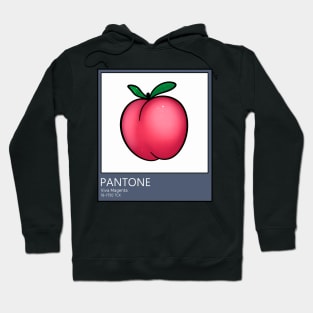 Pantone Viva Magenta Peach Card Hoodie